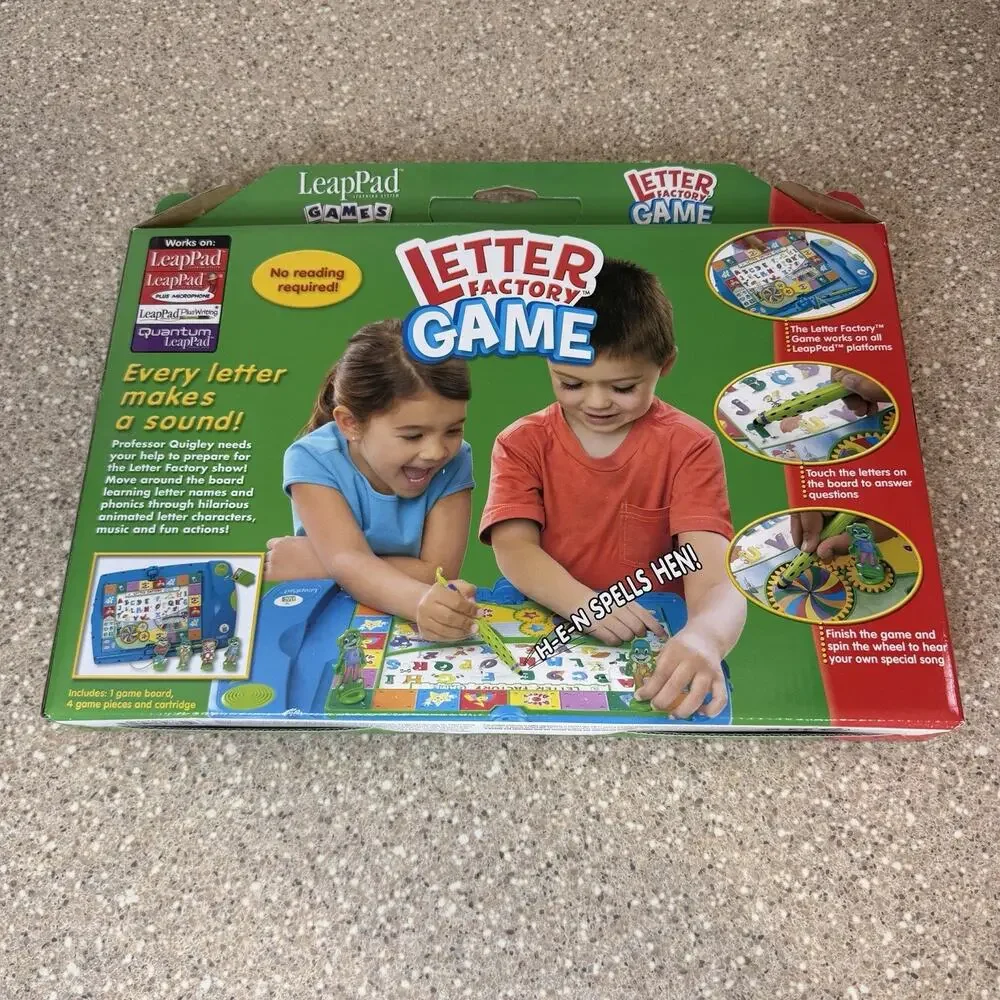 LeapFrog LeapPad Letter Factory Game Pre-K Teaches Phonics LeapPad Game NEW